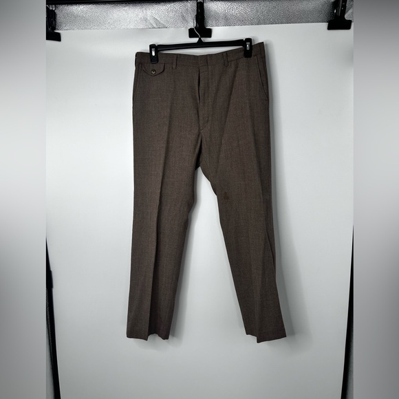Haggar Men's Dress Pants - Brown - Picture 1 of 3